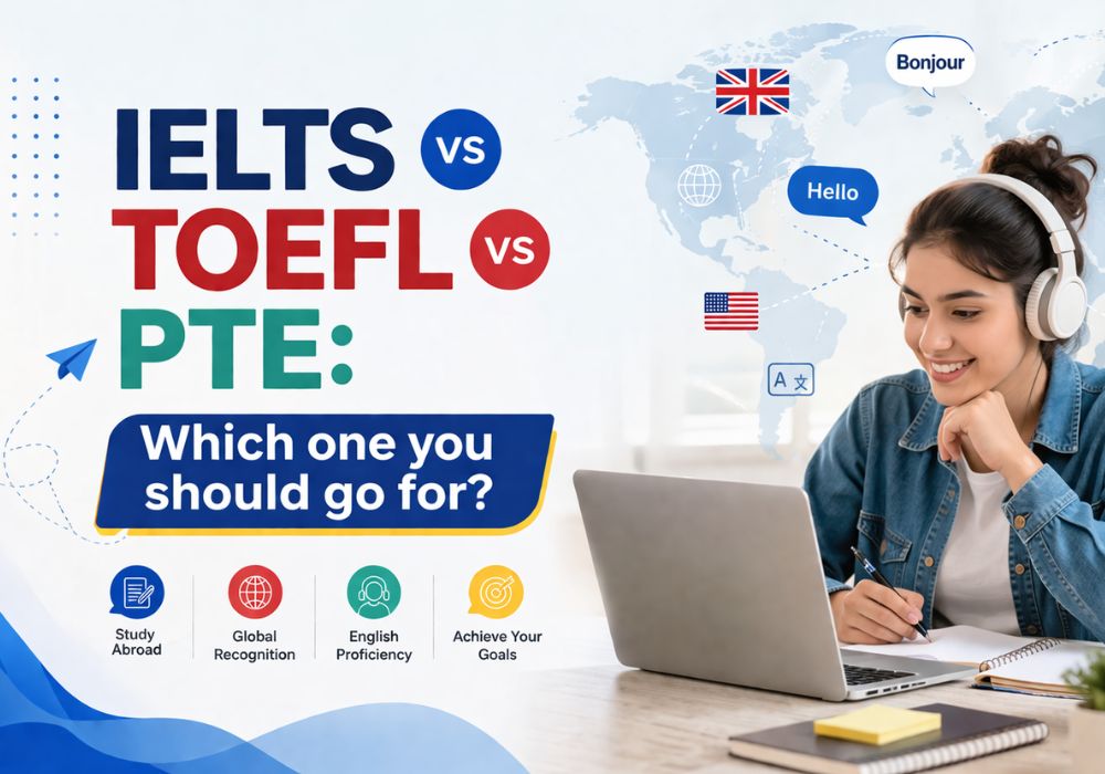IELTS VS TOEFL VS PTE: