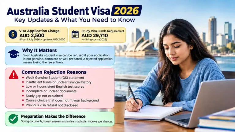 Australia Student Visa Rejection Reasons for Bangladeshi Students